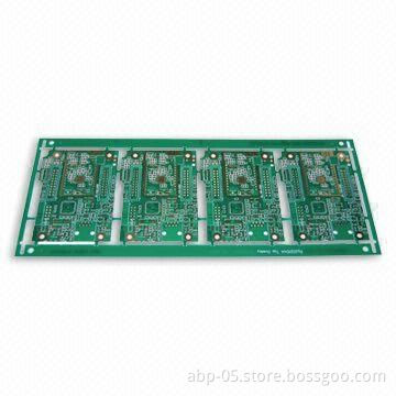 Two-layer PCB with Fr-4 1.6mm, 6/6-ounce Copper Thickness and Immersion Gold, RoHS Mark